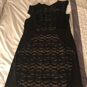 Black and nude dress